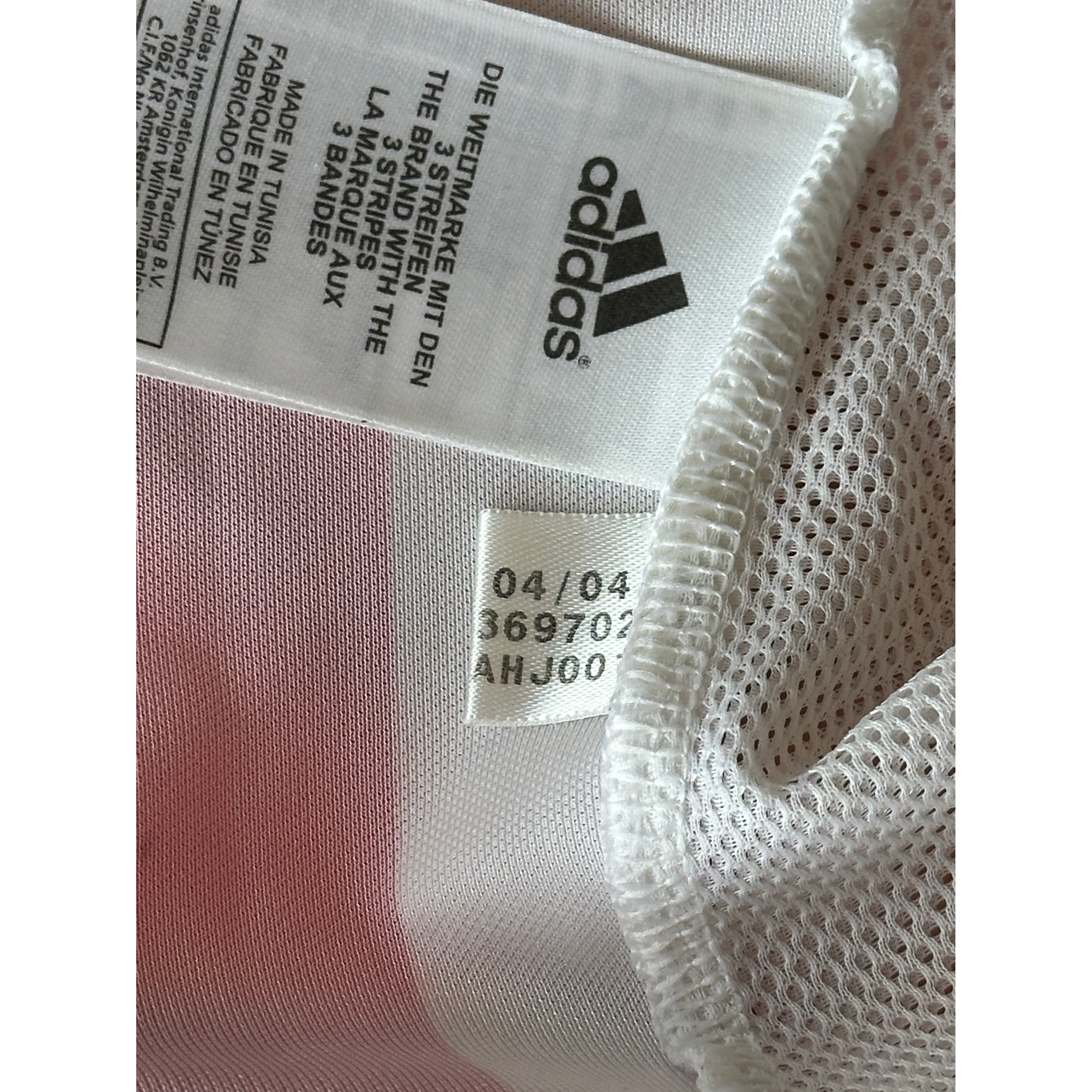 Ajax Home Shirt 2004/2005 – Adidas – L – Rood Wit ABN AMRO