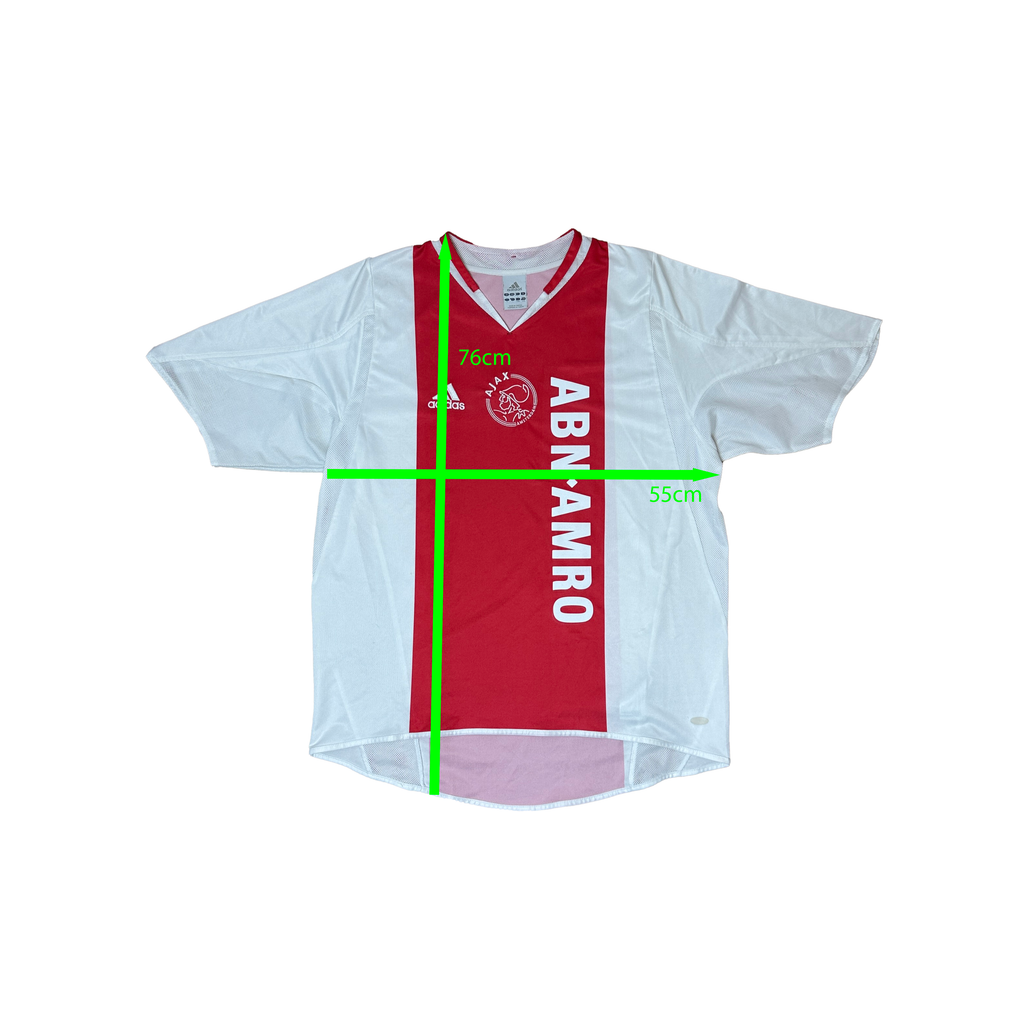 Ajax Home Shirt 2004/2005 – Adidas – L – Rood Wit ABN AMRO