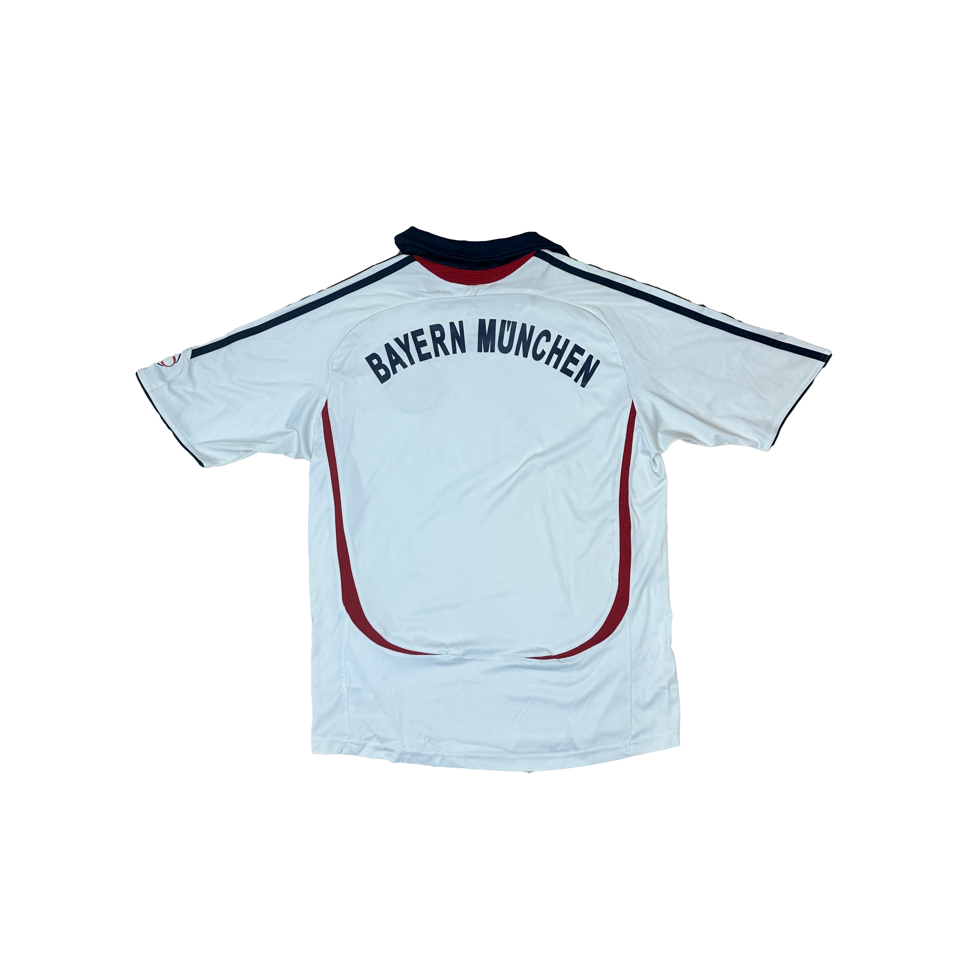 Bayern München Away Shirt 2006/2007 – Adidas – M – Wit Donkerblauw Rood T-Home