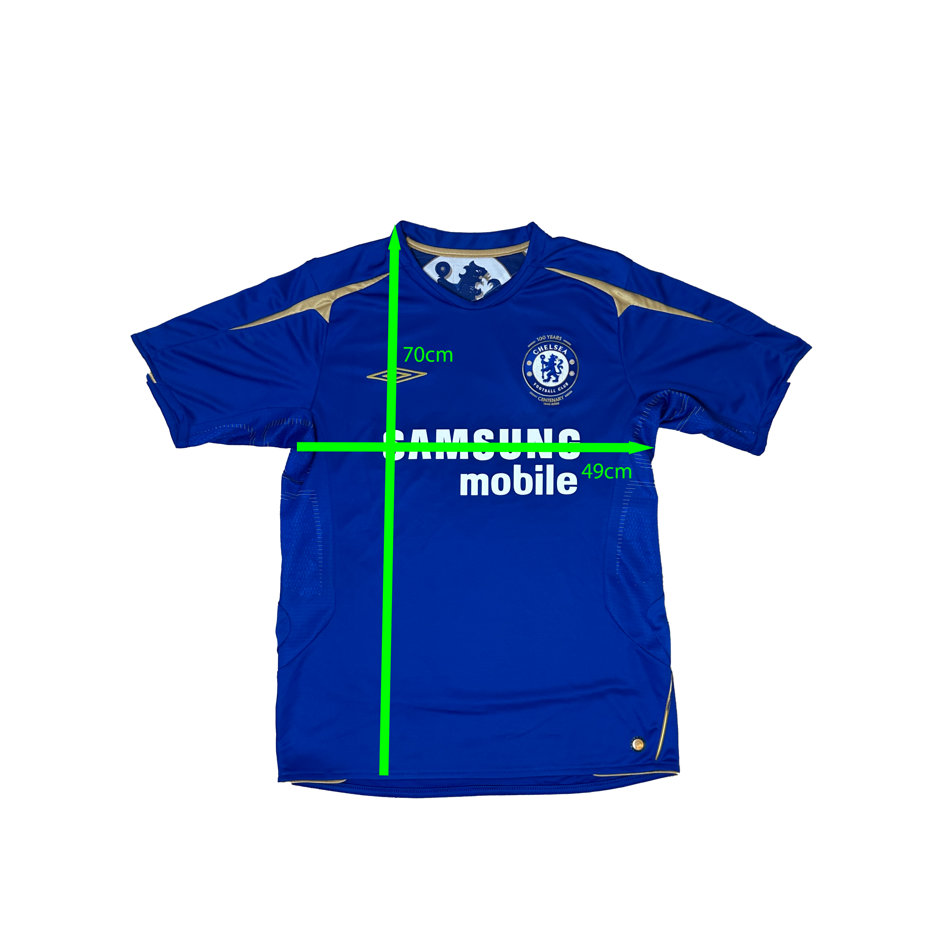 Chelsea Home Shirt 2005/2006 – Umbro – M – Blauw Samsung Mobile