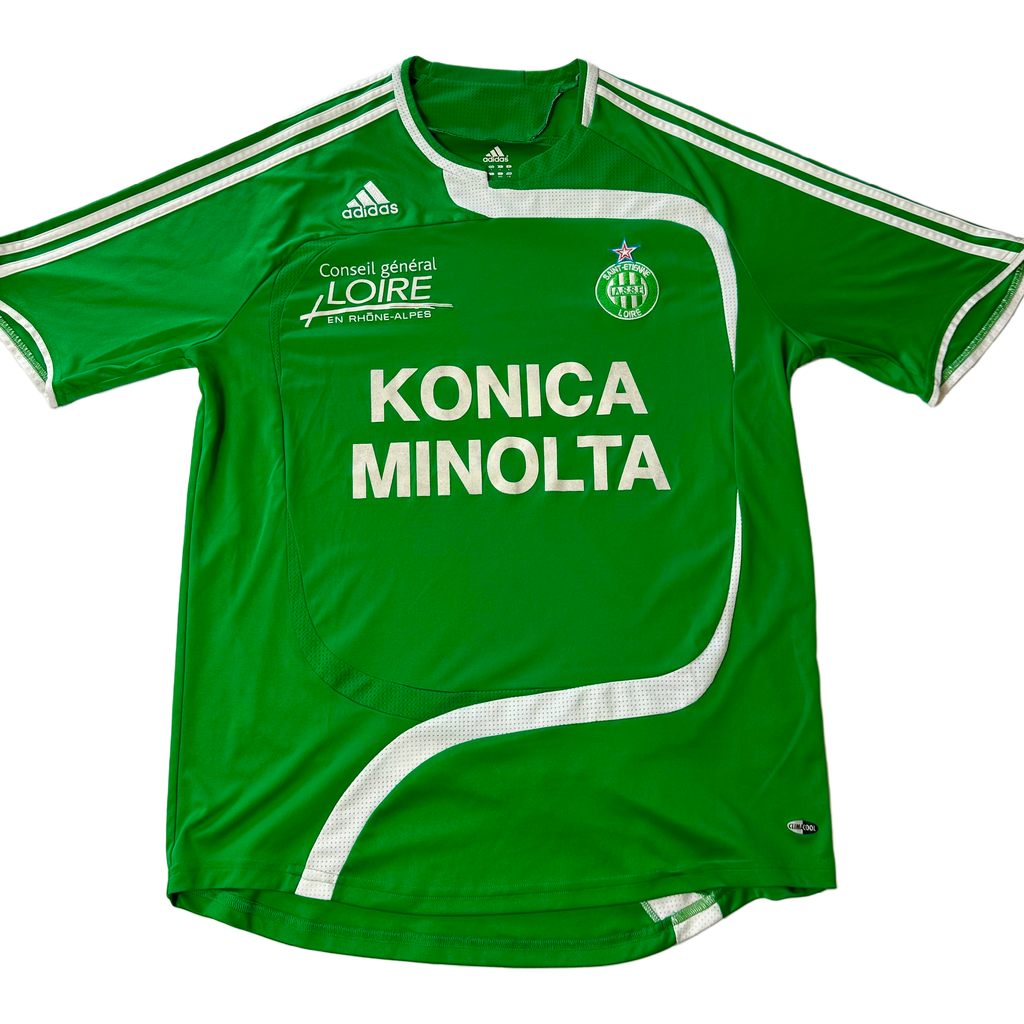 AS Saint-Étienne Home Shirt 2006/2007 – Adidas – L – Groen Konica Minolta