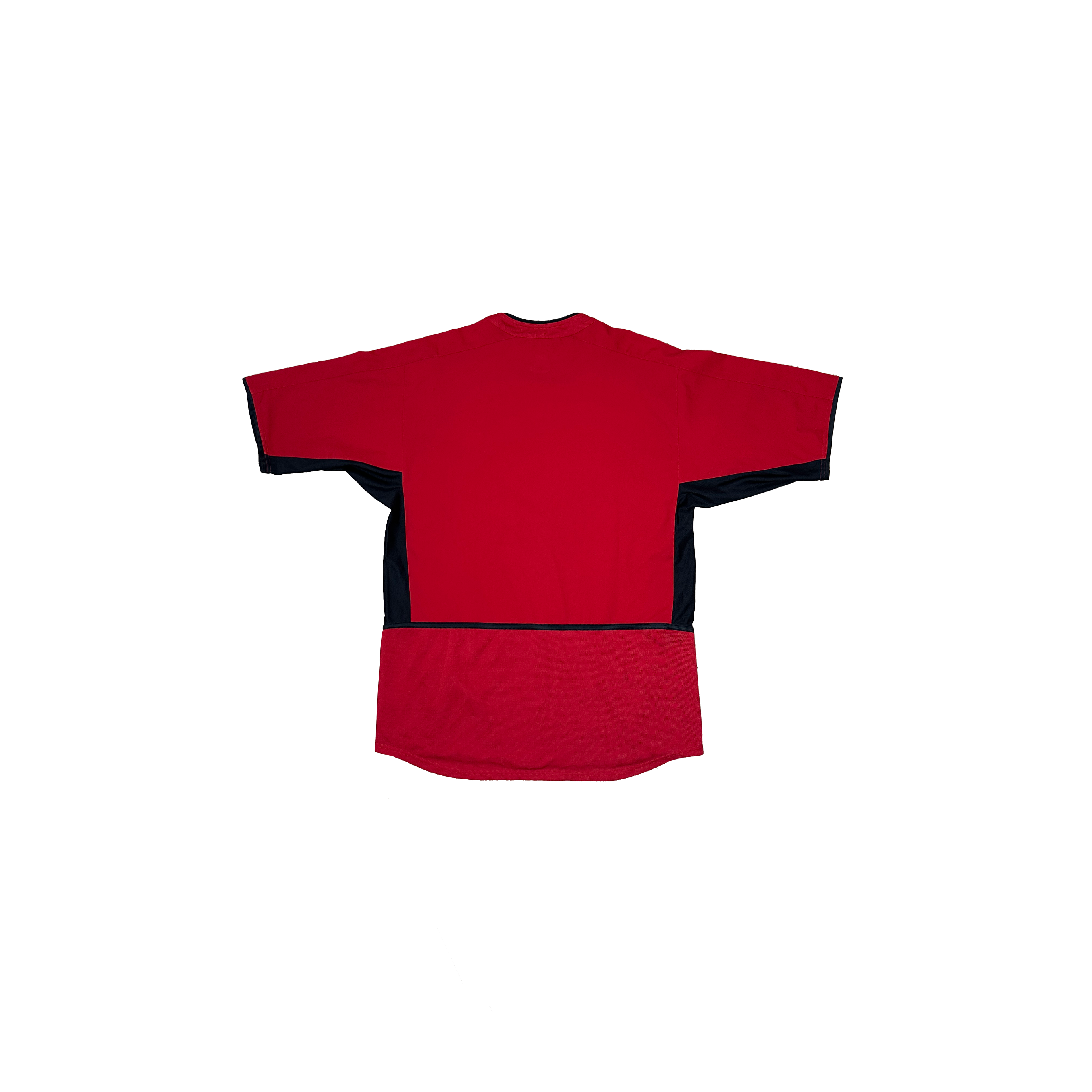 Manchester United Home Shirt 2002/2003 – Nike – M – Rood Zwart Vodafone