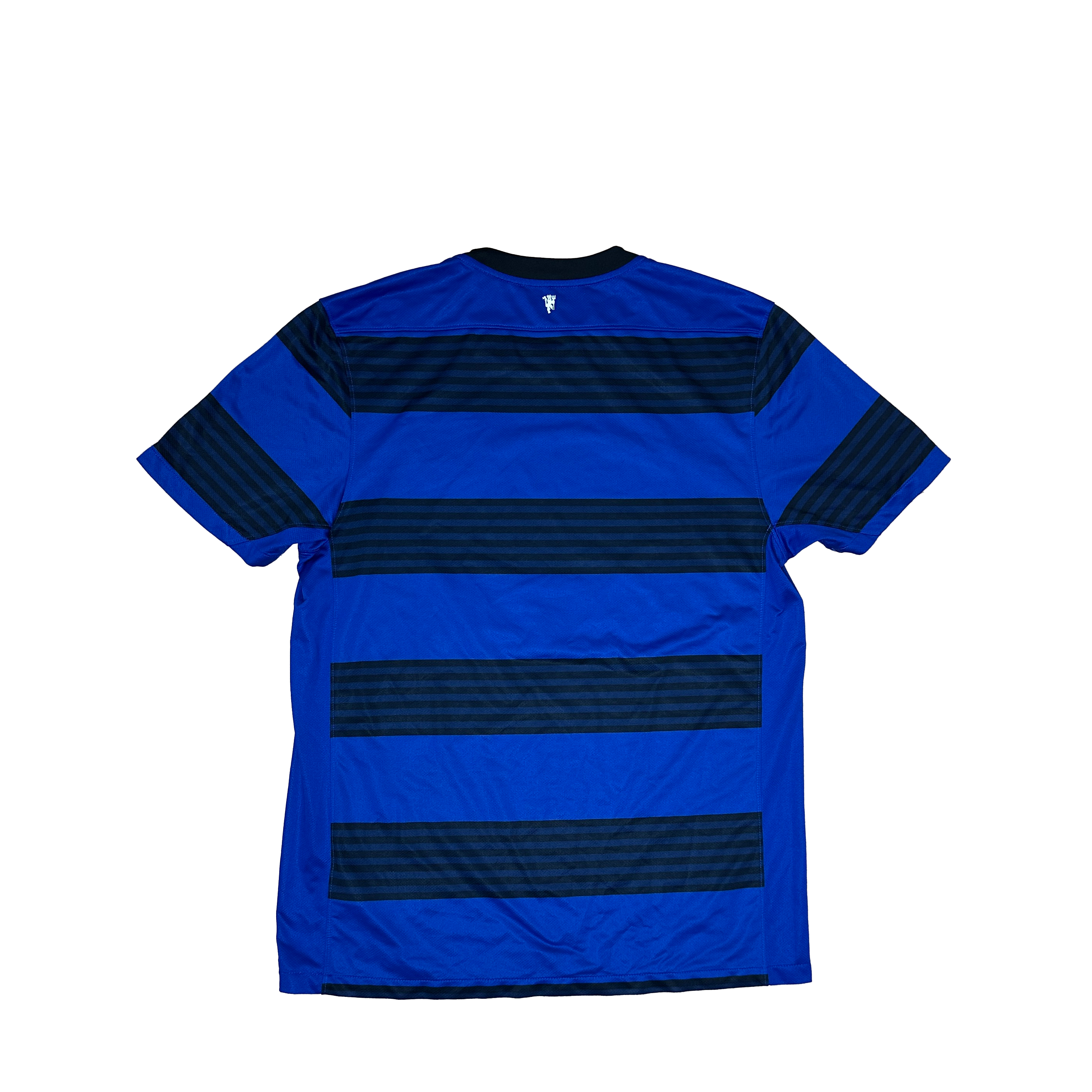 Manchester United Away Shirt 2011/2012 – Nike – L – Blauw Zwart Aon