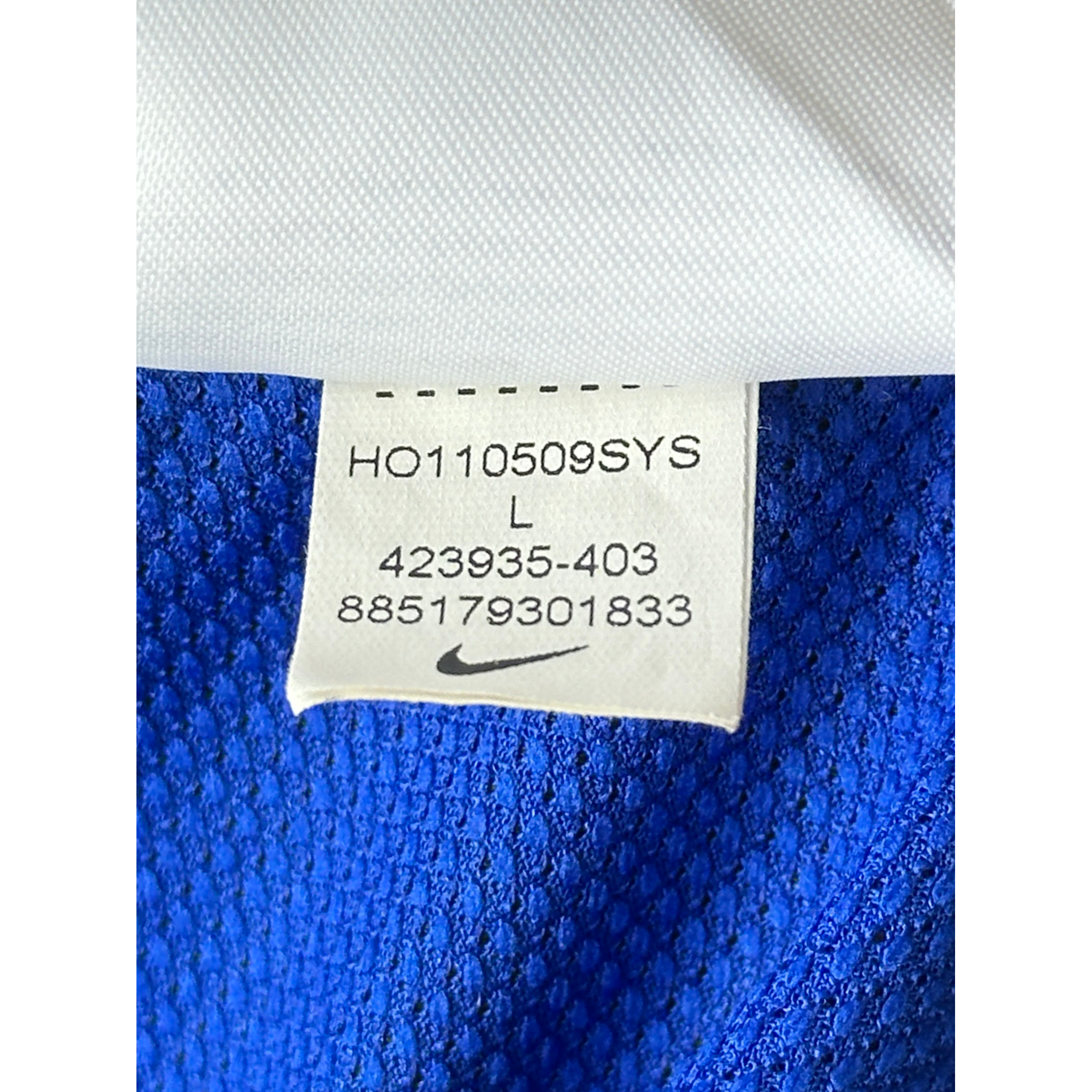 Manchester United Away Shirt 2011/2012 – Nike – L – Blauw Zwart Aon