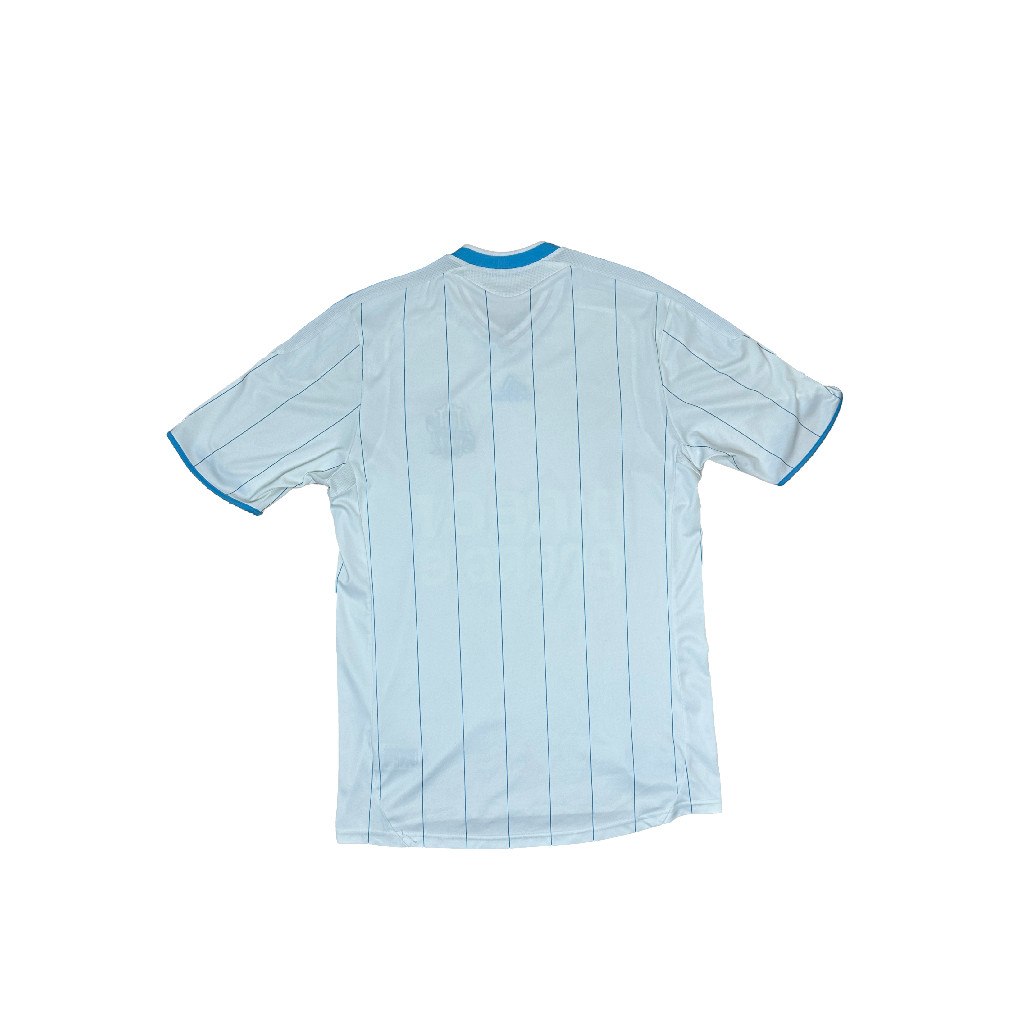 Olympique Marseille Home Shirt 2009/2010 – Adidas – M – Wit Blauw Direct Energie